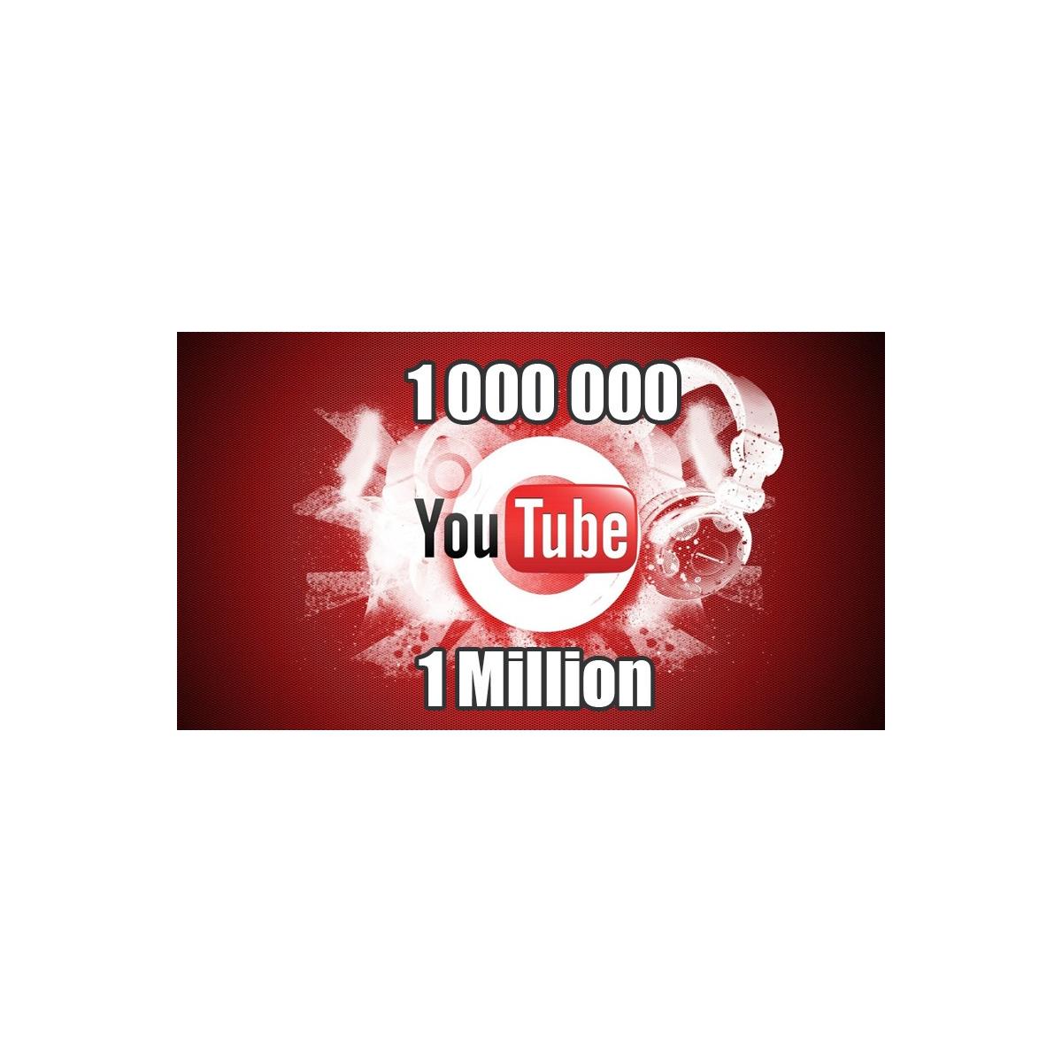 1 Million de vue youtube - Packref